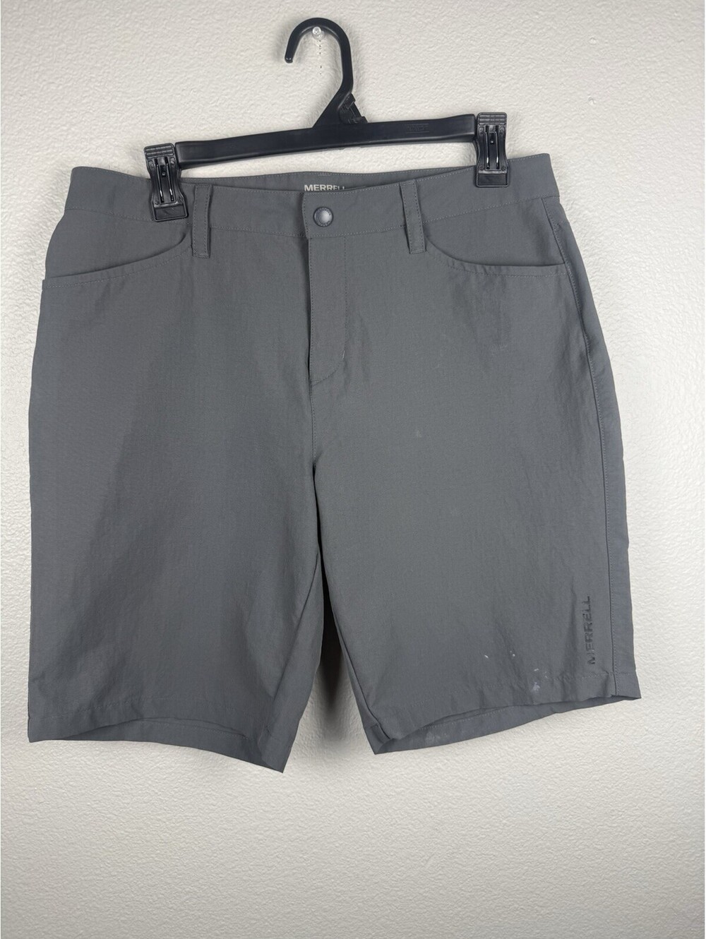 Merrell Womens Hiking Shorts Gray Size 8 Outdoor Trail Performance 9 Inseam